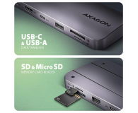 Axagon HUB HMC-6GM2 USB 6 in1 10Gbps hub - 1185574 - zdjęcie 5